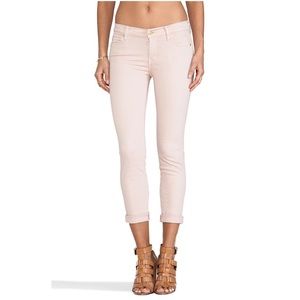 7 for all mankind slim straight jeans- misty rose